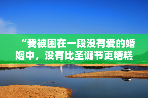 “我被困在一段没有爱的婚姻中，没有比圣诞节更糟糕的了。”
