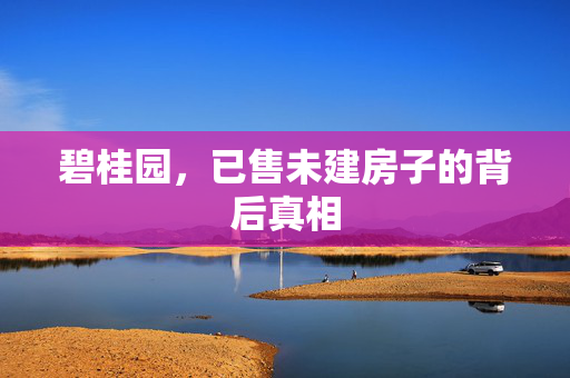 碧桂园，已售未建房子的背后真相