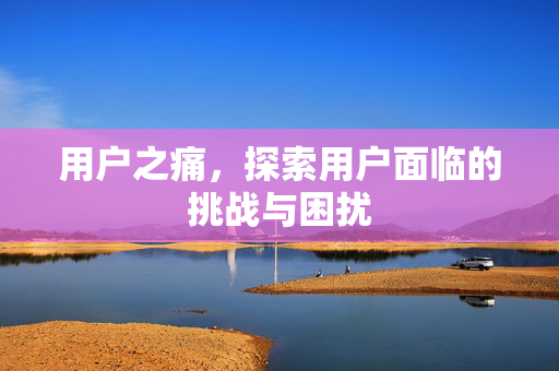 用户之痛，探索用户面临的挑战与困扰