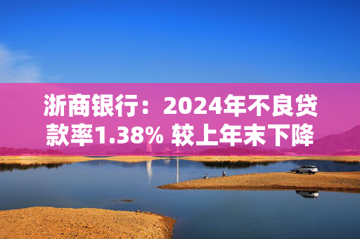 浙商银行：2024年不良贷款率1.38% 较上年末下降0.06个百分点