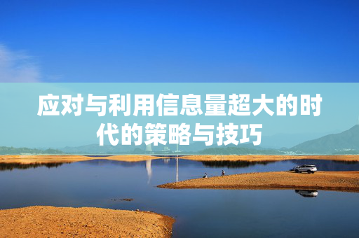 应对与利用信息量超大的时代的策略与技巧
