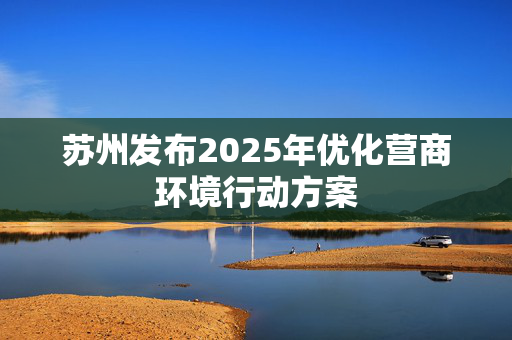 苏州发布2025年优化营商环境行动方案