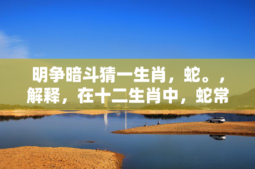明争暗斗猜一生肖，蛇。，解释，在十二生肖中，蛇常常被用来形容狡猾、阴险、善于暗中斗争的形象，因此明争暗斗可以联想到蛇的这种特性。但请注意，这只是一个猜测，并无科学依据。生肖的解读因人而异，可以依据个人理解和喜好来理解。