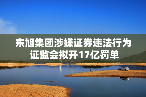 东旭集团涉嫌证券违法行为 证监会拟开17亿罚单