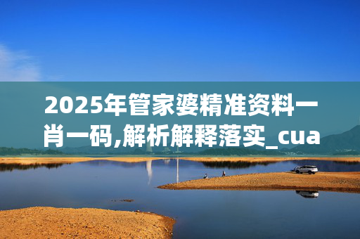 2025年管家婆精准资料一肖一码,解析解释落实_cua.67.64