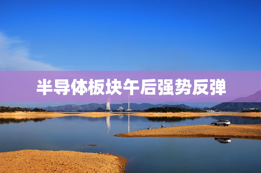 半导体板块午后强势反弹