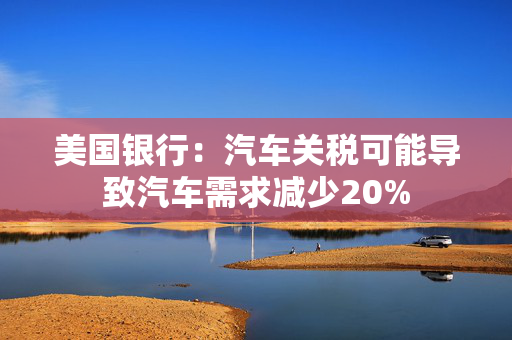 美国银行：汽车关税可能导致汽车需求减少20%