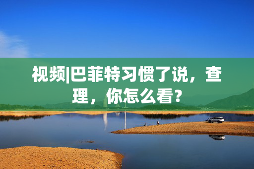 视频|巴菲特习惯了说，查理，你怎么看？