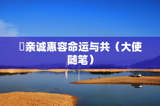 ​亲诚惠容命运与共（大使随笔）