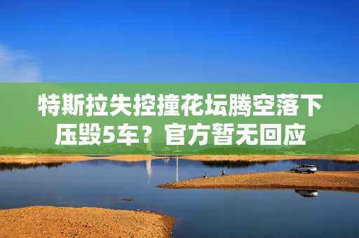 特斯拉失控撞花坛腾空落下压毁5车？官方暂无回应