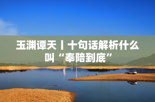 玉渊谭天丨十句话解析什么叫“奉陪到底”