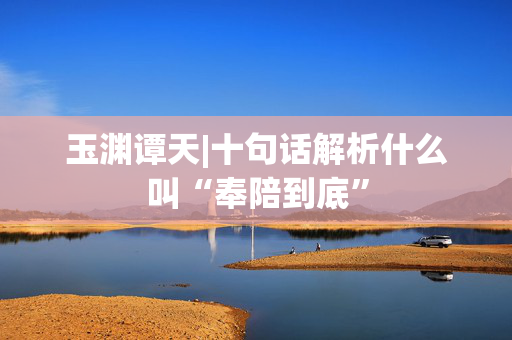 玉渊谭天|十句话解析什么叫“奉陪到底”