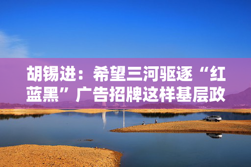胡锡进：希望三河驱逐“红蓝黑”广告招牌这样基层政府滥施权力的情况越少越好