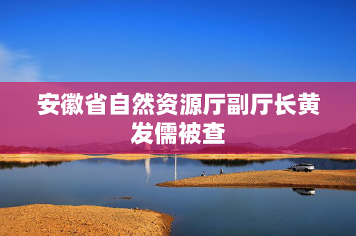 安徽省自然资源厅副厅长黄发儒被查