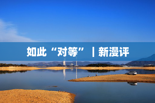 如此“对等”｜新漫评