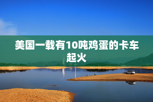 美国一载有10吨鸡蛋的卡车起火