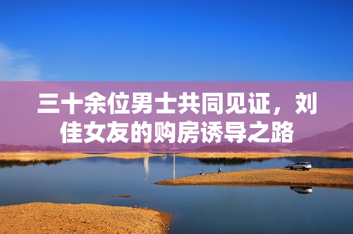 三十余位男士共同见证，刘佳女友的购房诱导之路