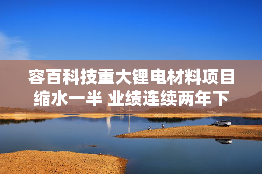 容百科技重大锂电材料项目缩水一半 业绩连续两年下滑、产能利用率仅40%