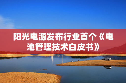 阳光电源发布行业首个《电池管理技术白皮书》