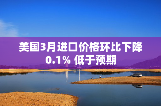 美国3月进口价格环比下降0.1% 低于预期