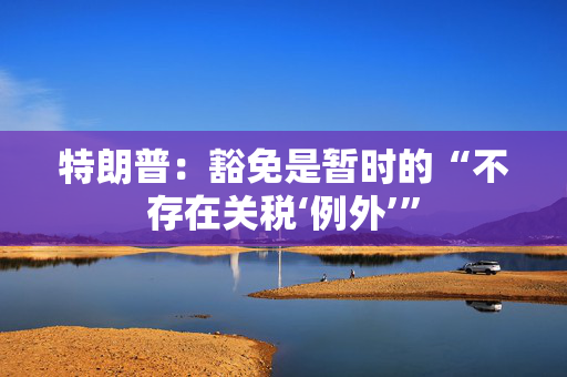 特朗普：豁免是暂时的“不存在关税‘例外’”