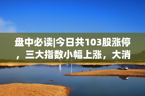 盘中必读|今日共103股涨停，三大指数小幅上涨，大消费概念集体爆发