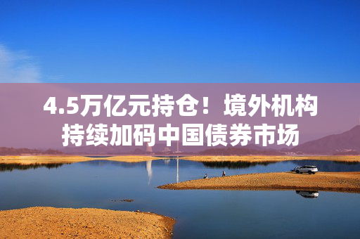 4.5万亿元持仓！境外机构持续加码中国债券市场