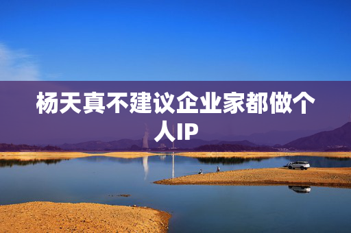 杨天真不建议企业家都做个人IP
