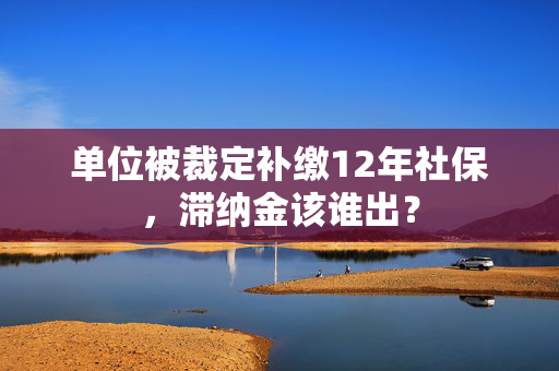 单位被裁定补缴12年社保，滞纳金该谁出？