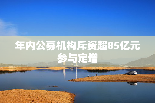 年内公募机构斥资超85亿元参与定增