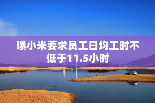 曝小米要求员工日均工时不低于11.5小时