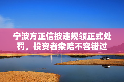 宁波方正信披违规领正式处罚，投资者索赔不容错过