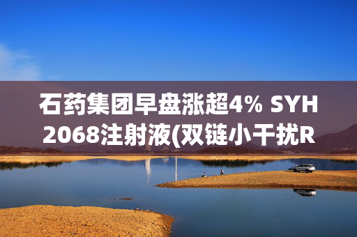 石药集团早盘涨超4% SYH2068注射液(双链小干扰RNA药物)获临床试验批准