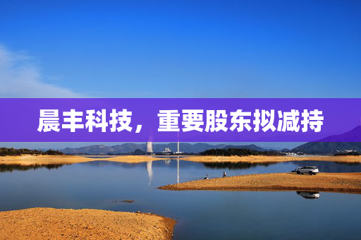 晨丰科技，重要股东拟减持