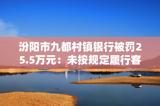 汾阳市九都村镇银行被罚25.5万元：未按规定履行客户身份识别义务