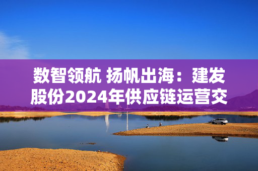 数智领航 扬帆出海：建发股份2024年供应链运营交出亮眼答卷
