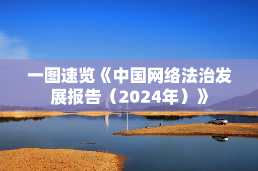 一图速览《中国网络法治发展报告（2024年）》