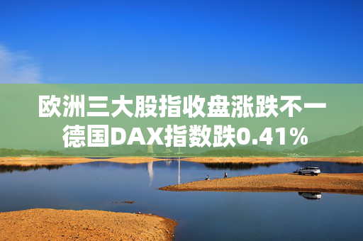 欧洲三大股指收盘涨跌不一 德国DAX指数跌0.41%