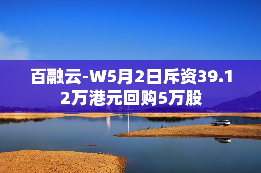 百融云-W5月2日斥资39.12万港元回购5万股