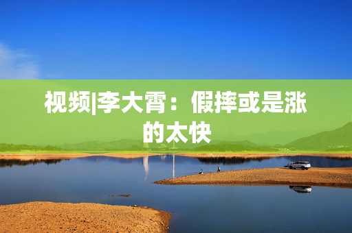 视频|李大霄：假摔或是涨的太快