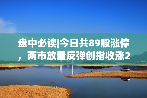 盘中必读|今日共89股涨停，两市放量反弹创指收涨2.63%，军工概念集体爆发