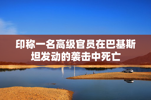 印称一名高级官员在巴基斯坦发动的袭击中死亡