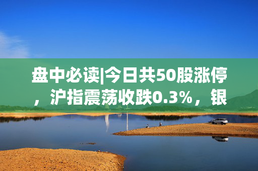 盘中必读|今日共50股涨停，沪指震荡收跌0.3%，银行、纺织板块全天强势