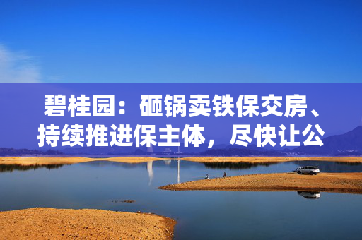 碧桂园：砸锅卖铁保交房、持续推进保主体，尽快让公司恢复正常经营