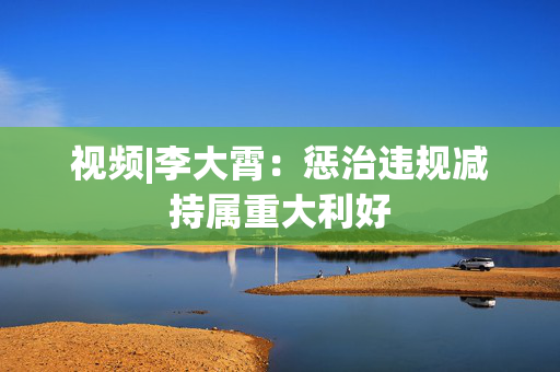 视频|李大霄：惩治违规减持属重大利好