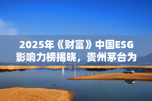 2025年《财富》中国ESG影响力榜揭晓，贵州茅台为唯一上榜白酒类企业