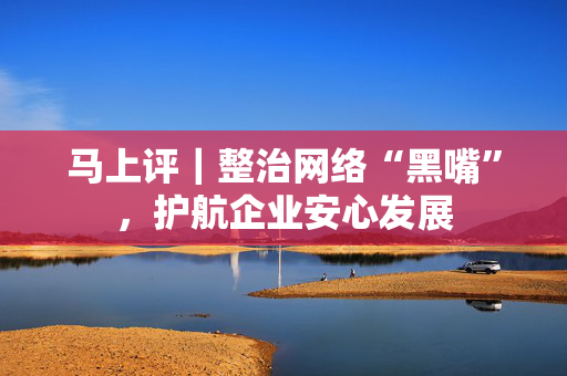 马上评｜整治网络“黑嘴”，护航企业安心发展