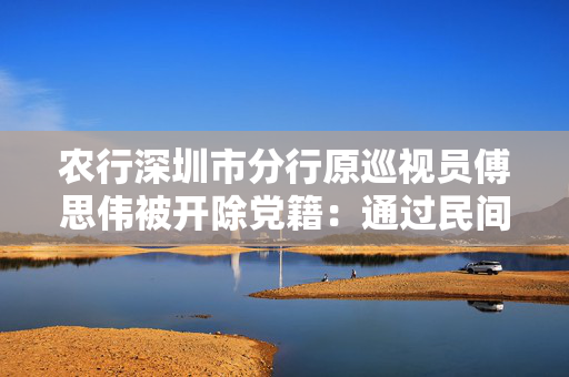 农行深圳市分行原巡视员傅思伟被开除党籍：通过民间借贷获取大额回报
