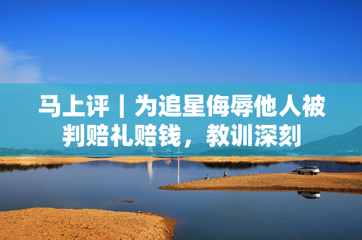 马上评｜为追星侮辱他人被判赔礼赔钱，教训深刻