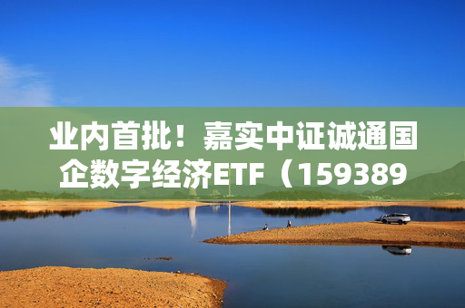 业内首批！嘉实中证诚通国企数字经济ETF（159389）5月23日成立